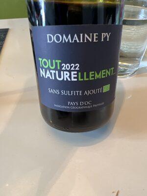 Tout Naturellement 2018 Domaine Py Sans So2 Ajoute