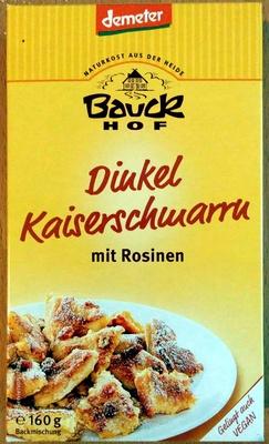 Dinkel Kaiserschmarrn mit Rosinen