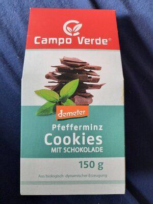 Pfefferminz Cookies mit Schokolade