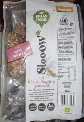 Vital Rusti (Weizenmisch-Aufbackbrötchen), teilgebacken (Bio)