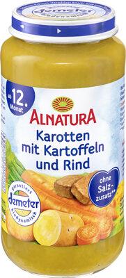 Karotten, Kartoffeln, Rind