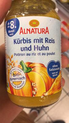 Potiron au riz et au poulet