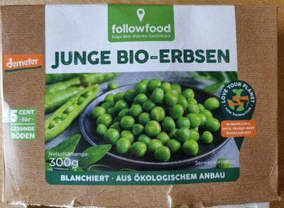 Junge Bio-Erbsen