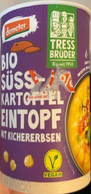 Bio Süßkartoffel Eintopf mit Kichererbsen