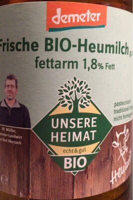 Frische Bio-Heumilch g.t.S. Fettarm 1,8 % Fett