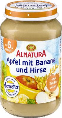 Apfel mit Banane & Hirse