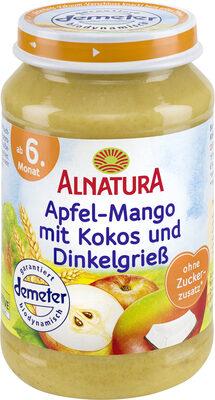 Apfel-Mango mit Kokos und Dinkelgrieß (ab 6. Monat)
